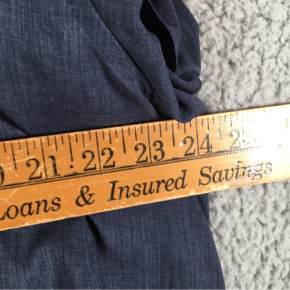 Orvis Shirt Men's XL Blue Short Sleeve Button Down Solid Light Weight Collared - Picture 7 of 10